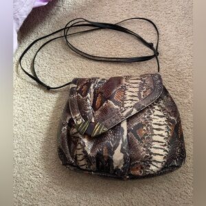 Sharif snakeskin purse
